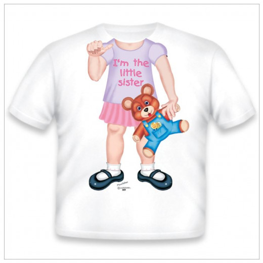 Just Add A Kid Sister Little Youth Small T-shirt