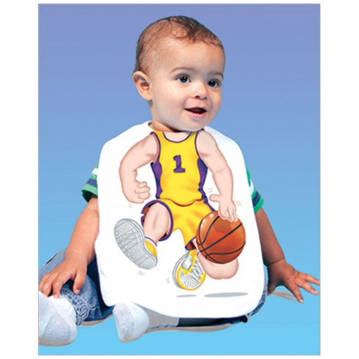 Just Add A Kid Basketball Yellow/Purple Bib