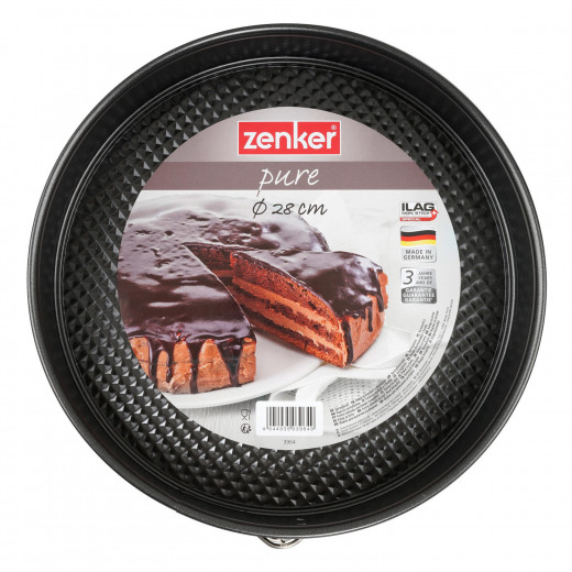 Zenker "Pure" Springform With Flat Base, Black, 28X6.5 cm