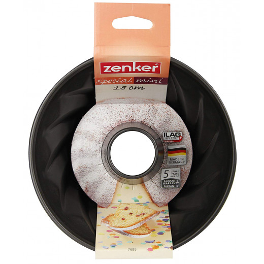 Zenker "Special Mini" Mini-Ring-Cake-Tin, Black, 18.5X11.5 cm
