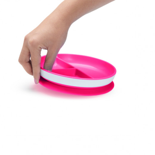 Munchkin Stay Put Suction Plate Dynamic - Pink