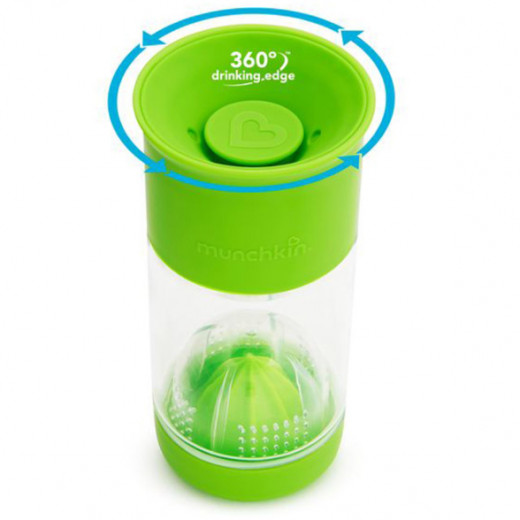 Munchkin - Miracle 360° Fruit Infuser Sippy Cup 420 ml - Green
