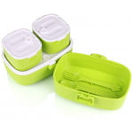 Look Back Lunch Box For Kids, Green Color