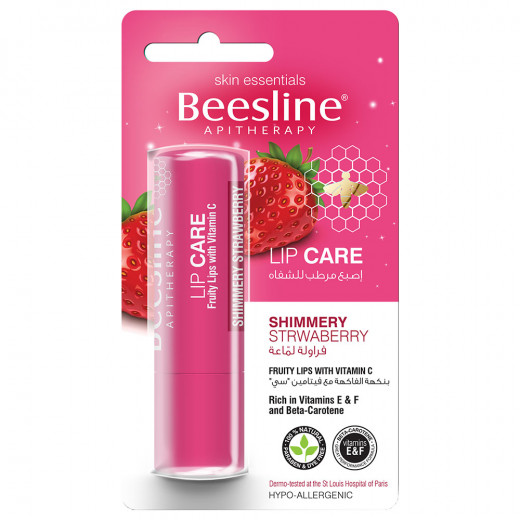 Beesline Lip Care Shimmery Strawberry,40ml