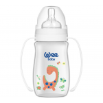 Wee Baby Classic Plus Wide Neck PP Bottle with Grip 250 ml, White