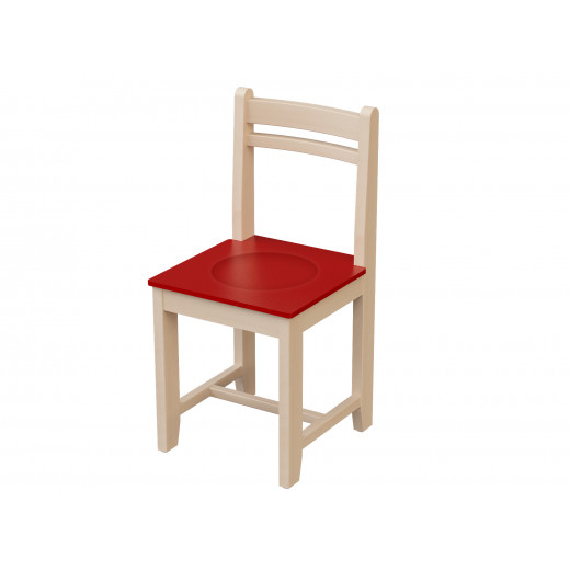 كرسي  خشب، تصميم أحمر 30 × 30 × 35 سم من اديو فن