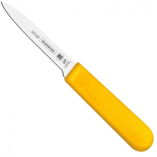 سكين تقشير احترافي من ترامونتينا 4 اينش ، باللون الأصفر