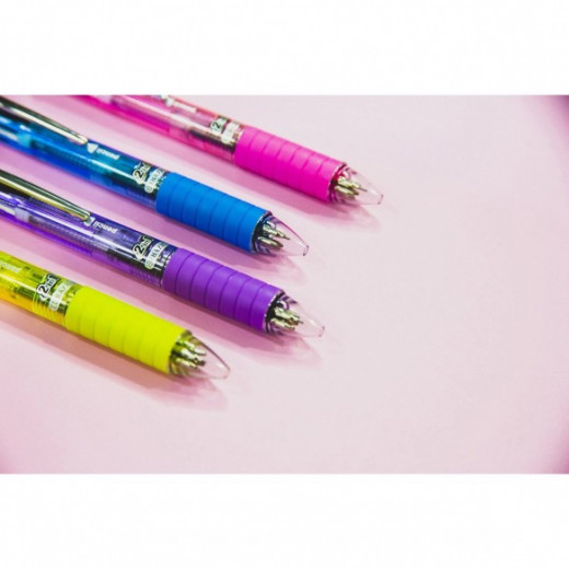 قلم رصاص ميكانيكي 2 في 1 ، 4 ألوان مع مقبض من بازيك