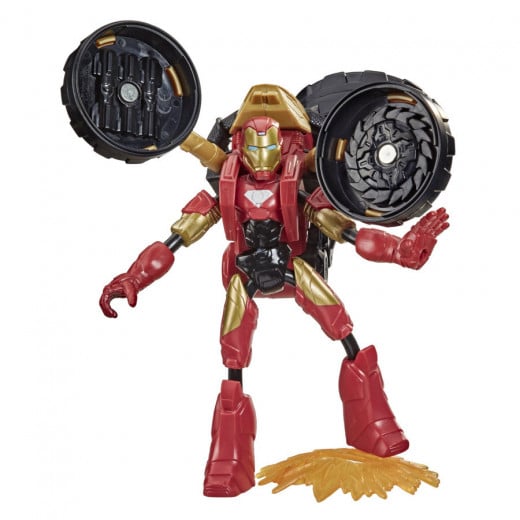 Marvel Bend & Flex, Flex Rider Iron Man & 2-In-1 Motorcycle