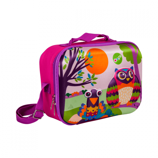 حقيبة غداء تيك أواي ثلاثية الأبعاد للأطفال بتصميم البومه من أوبس