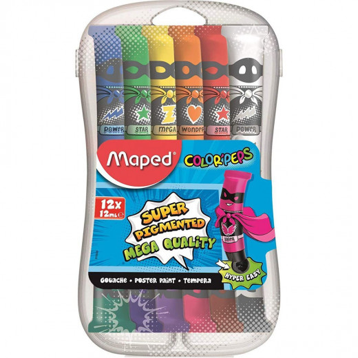 Maped Color Peps Paints in Plastic Box