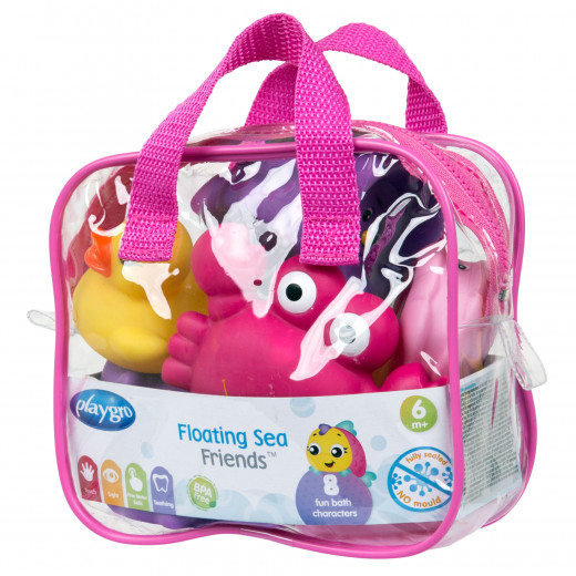 Playgro Floating Sea Friends, Fully Sealed, Pink