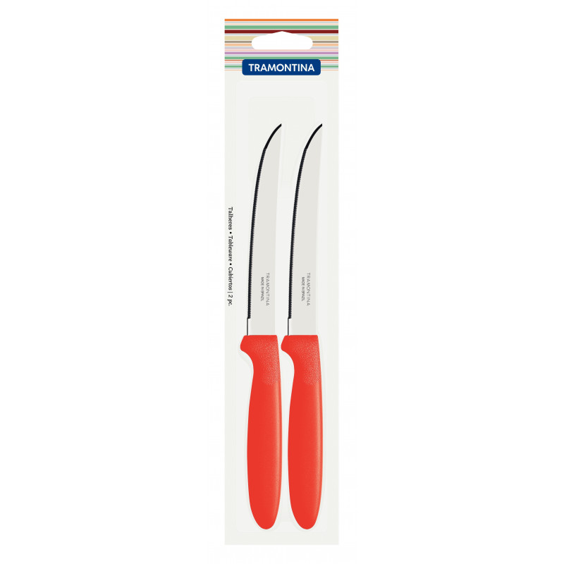 Tramontina Steak Knife Ipanema Pieces Inch Red Tramontina