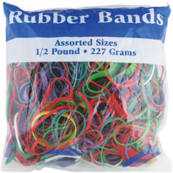 BAZIC Assorted Rubber Bands,227g