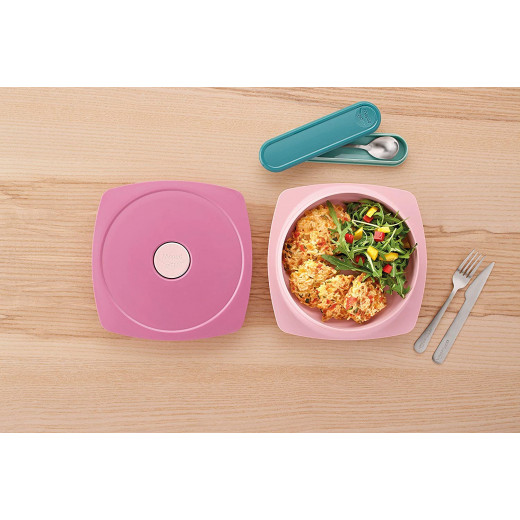 Maped Lunch Plate for Adult Rose 900ml