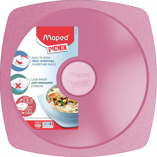 Maped Lunch Plate for Adult Rose 900ml