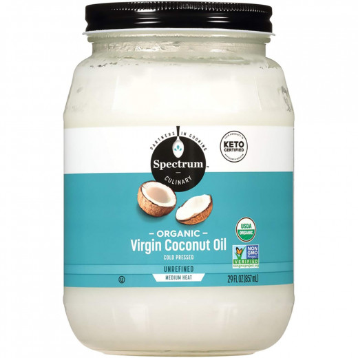 Spectrum Organic Unrefined Virgin Coconut Oil (857ml)