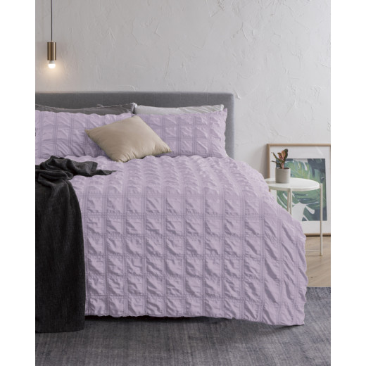 Nova home comforter twin microfiber purple 3pcs