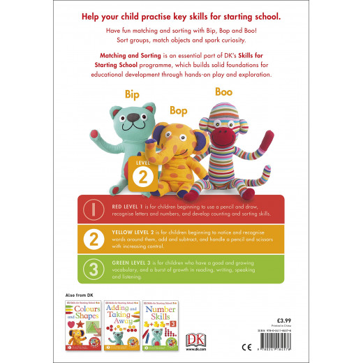 DK Book: Skills for Starting School Matching and Sorting