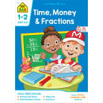 كتاب الوقت والمال والكسور من الصف ( 1- 2 ) من سكول زون