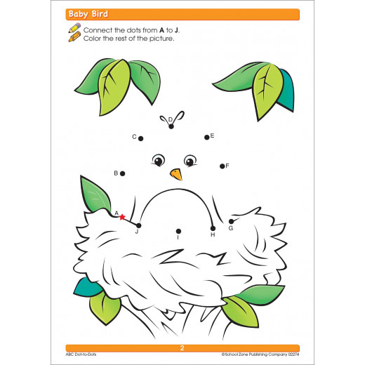 School Zone Book: ABC Dot-to-Dots Preschool Workbook