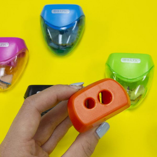 Bazic Dual Blades Sharpener With Triangle Receptacle