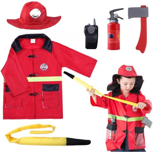 Firefighter Costume Set Free Size 3-6 Years
