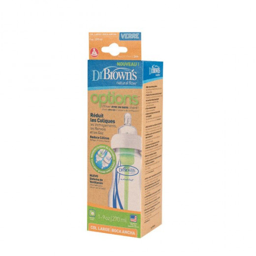 Dr Browns Wide-Neck Baby Bottle, 270 ml