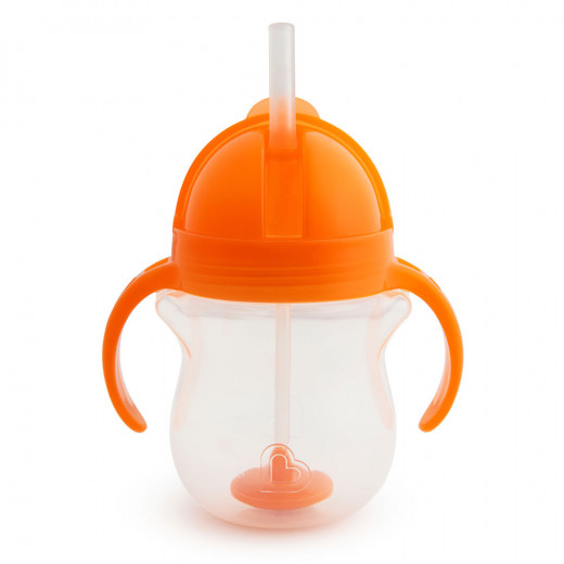 Munchkin Click Lock Weighted Flexi-Straw Cup - 207 ml (Orange)