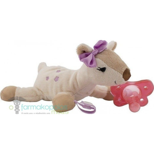 Dr. Brown's Deer Doll With Pink One-Piece Pacifier