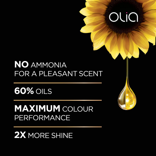 Garnier Olia No Ammonia Permanent Brilliant Color Oil-Rich Permanent Hair Color 2.0 Black 209g