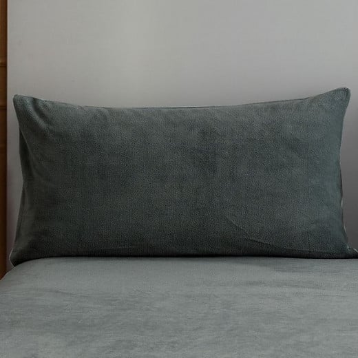 Nova home warm fit winter microfleece fitted sheet set, grey, king size