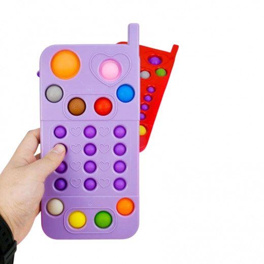 لعبة تخفيف التوتر بتصميم الهاتف ، متعدد الألوان