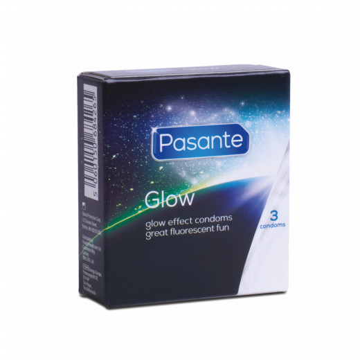 Pasante Glow Condoms 3's