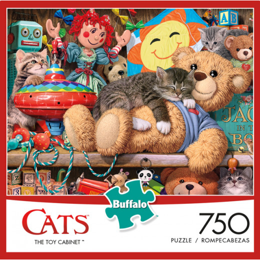 Buffalo Games Cats The Toy Cabinet, 750 Pieces