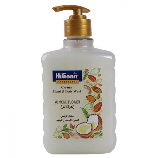 Higeen Creamy Hand and Body Wash, Almond Flower, 500 Ml