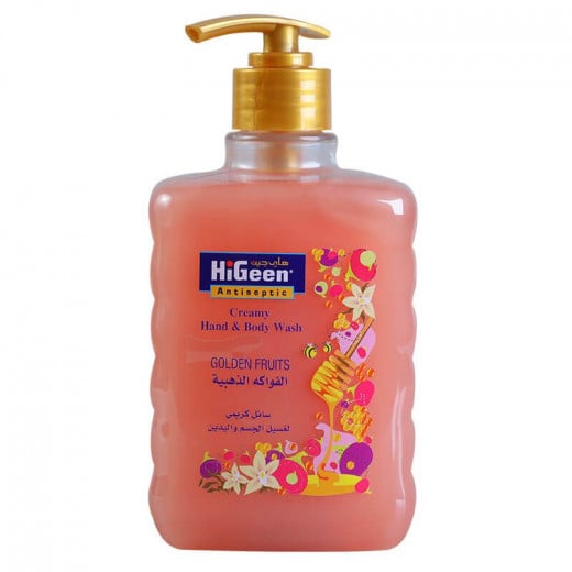 Higeen Creamy Hand and Body Wash, Golden Fruits, 500 Ml