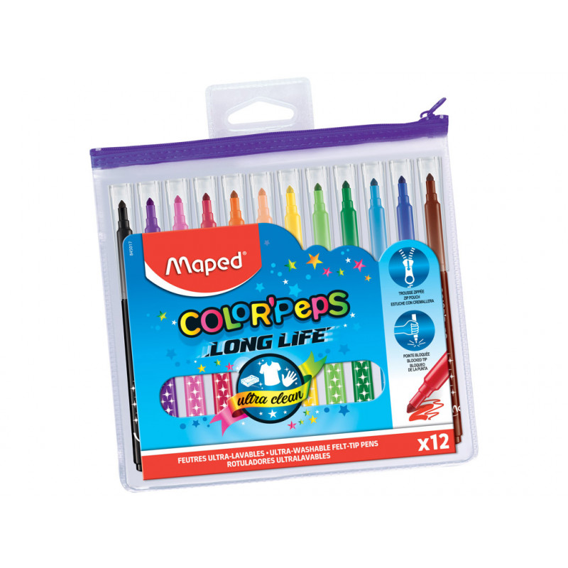 Maped Color Peps Duo Double Flowmaster 12 Pens, Maped