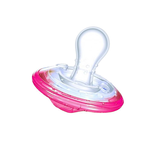 Nuby Natural Touch SoftFlex Pacifier Cherry 0-6m, Pink