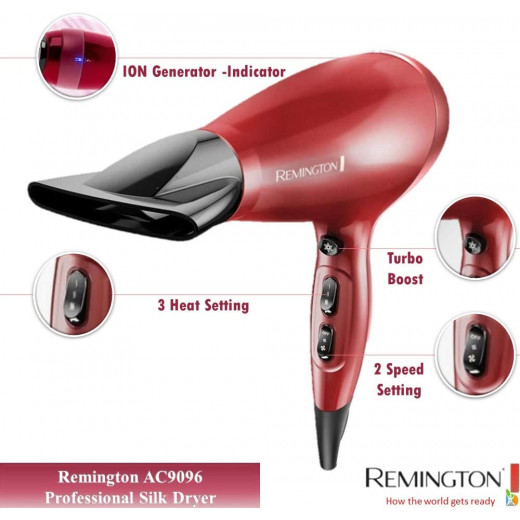 Remington Hair Dyer, Red Ac 9096