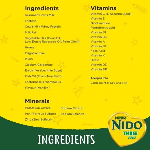 Nestle Nido 3 Plus Growing Up Milk, 1800 Gram