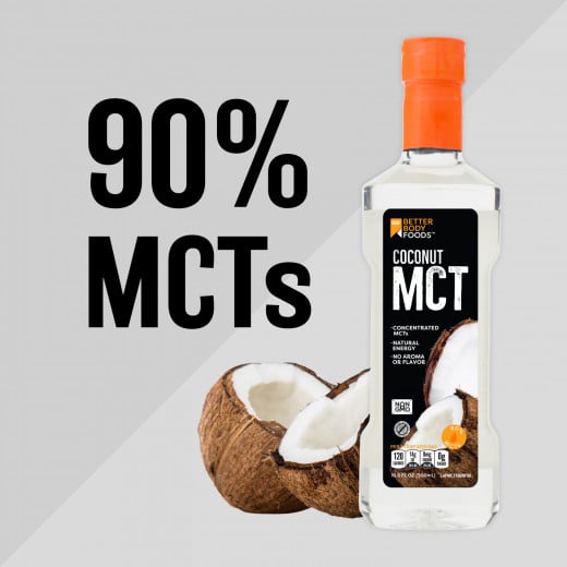 Better Body Food Organic Liquid Coconut MCT Oil, 500 Ml