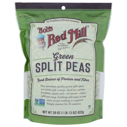 Bobs Red Mill, Peas Split Green,822gram