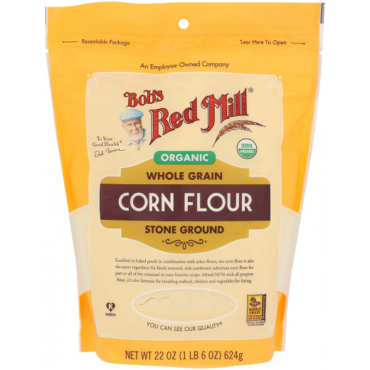 Bobs Red Mill Organic Corn Flour, 624gram