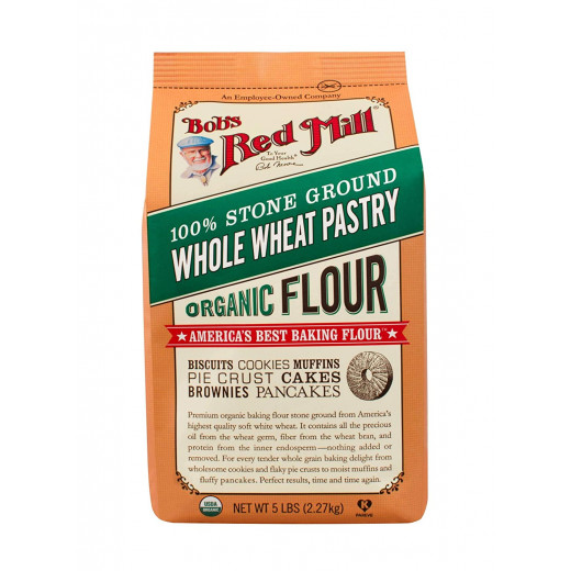 Bob's Red Mill, Organic Pastry Flour, Whole Wheat, 2.270kg