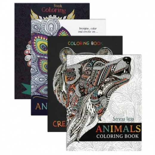 Bazic Animal Coloring Book, 1 Book