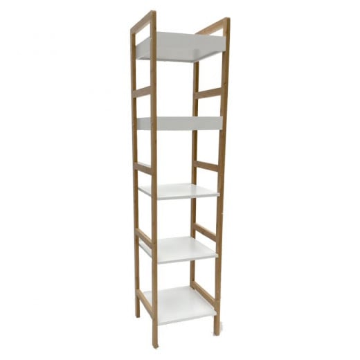 Nova Home Zest Rack Unit, Bamboo, 5 Shelves