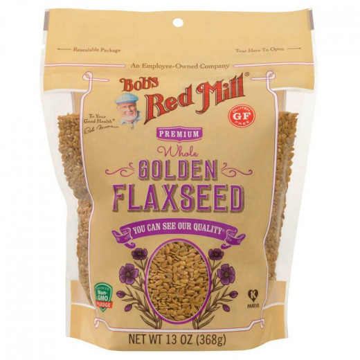 Bob's Red Mill Golden Flaxseed Meal, Organic, Gluten Free, Not Ground, 368 Grams