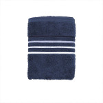 Nova Home Carlyle, Cotton Jacquard Towel, Bath Towel, Navy Color