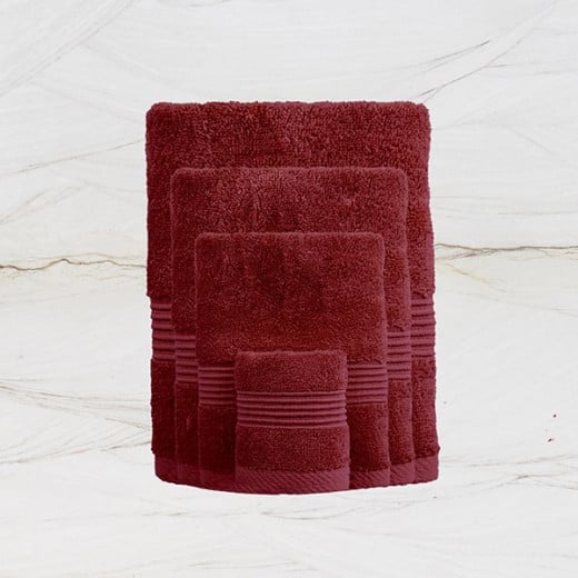 Nova Home Pretty Collection Towel, Cotton, Burgundy Color, 100*150 CM